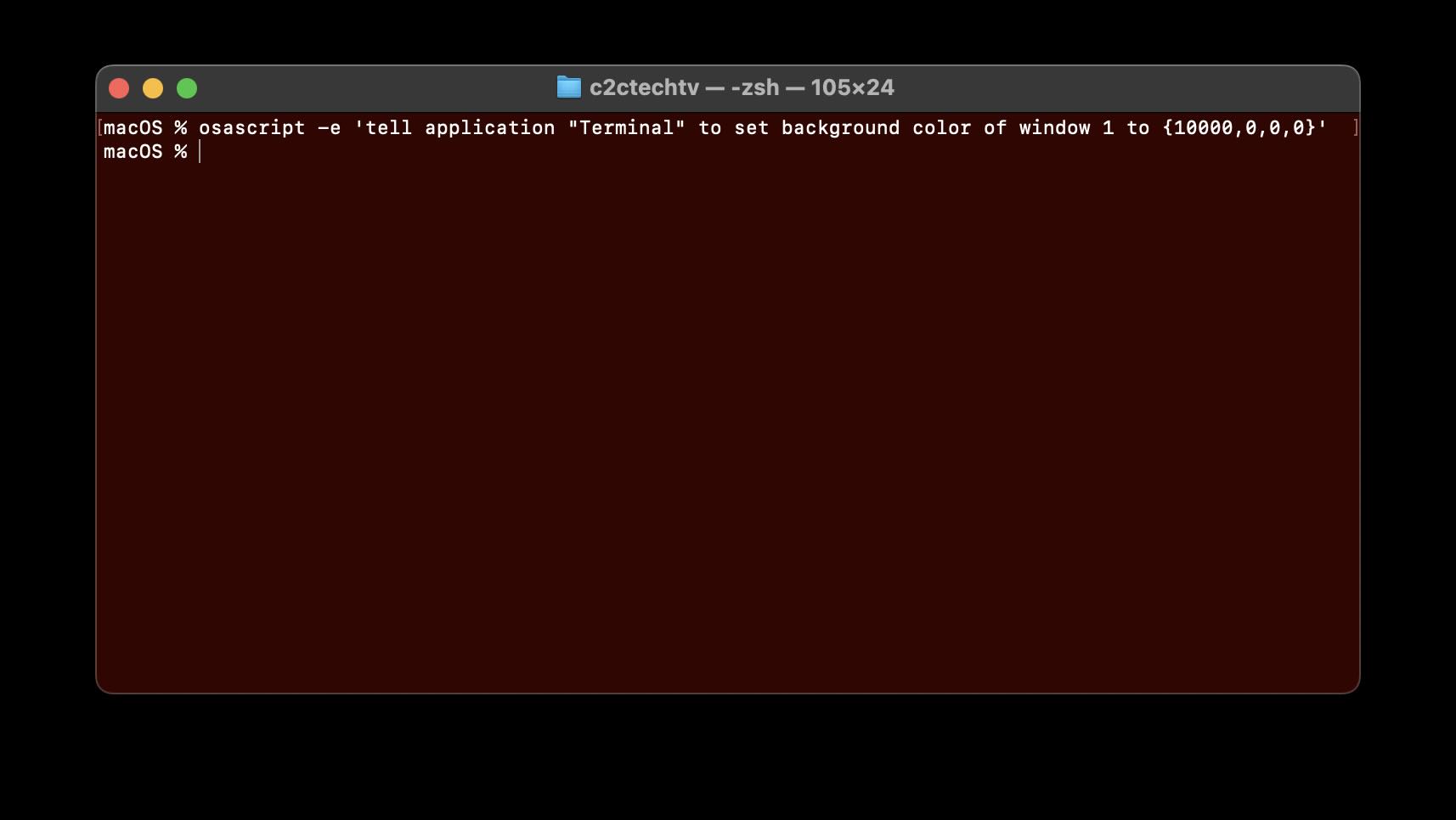 Change Terminal Background Color using Command